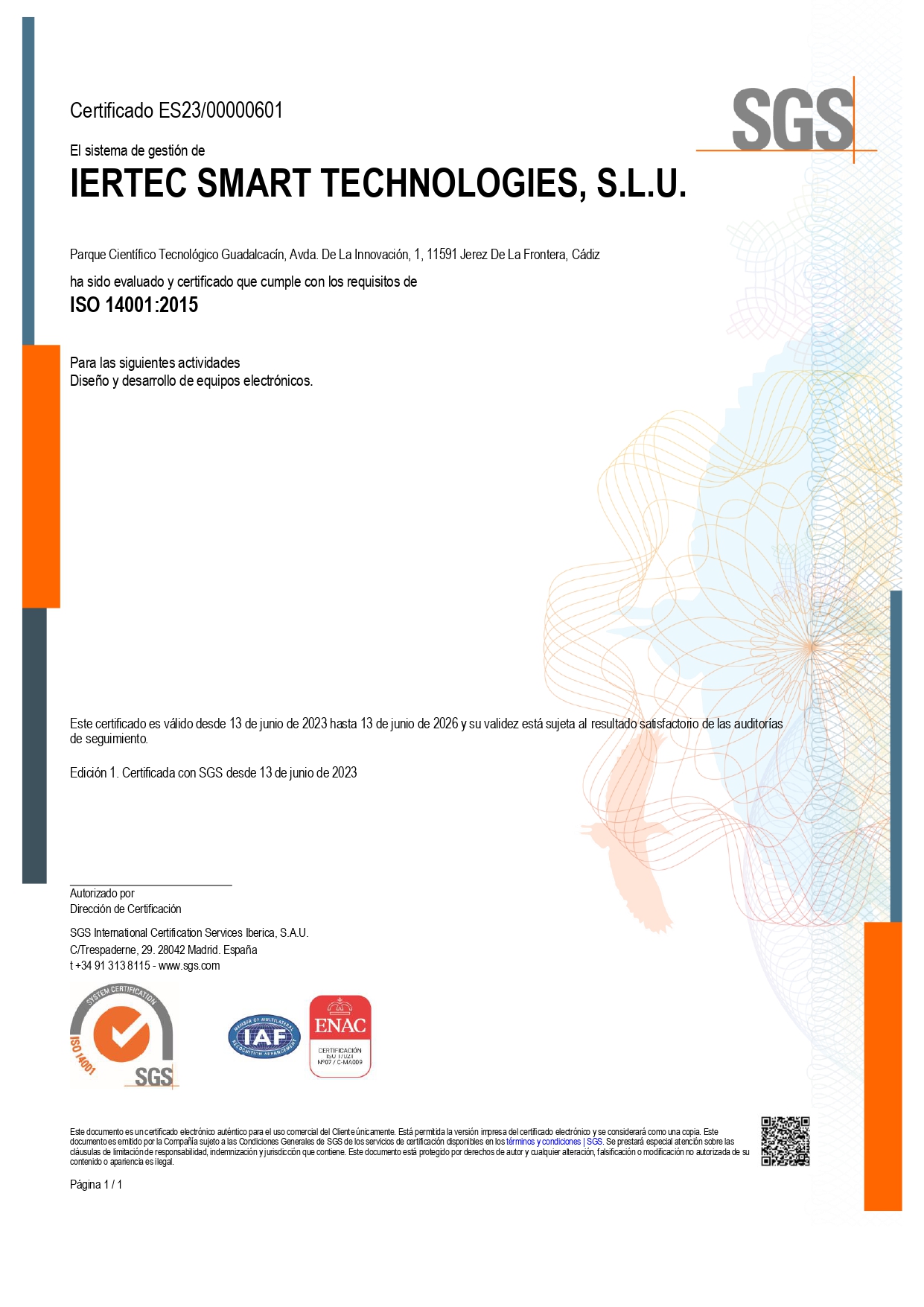 14001 certification